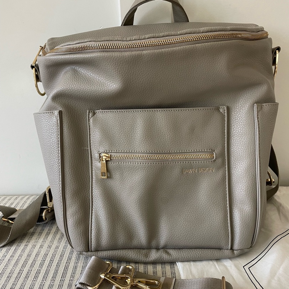 Fawn Design Gray Diaper Bag